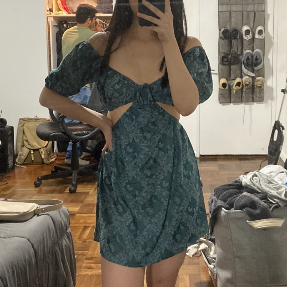 Green Floral Dress
